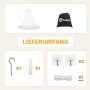 Lieferumfang: Weißes Sekey Moskitonetz, Tasche, Schraubhaken, Dübel, 2 Klebehaken, 120 cm Seil. Für Bett & Camping.