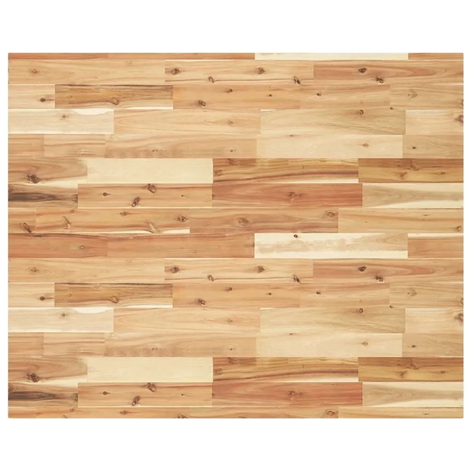 vidaXL Tischplatte Rechteckig 100x80x4 cm Massivholz Akazie 4008865