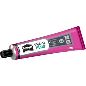 Tube Tangit PVC-U Plus Spezialkleber, geeignet für Druckrohrleitungssysteme, 125g.