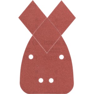 Bosch Multischleifblätter DIY K180, Schleifpapier für Multischleifer mit Klettbefestigung und Absauglöchern.