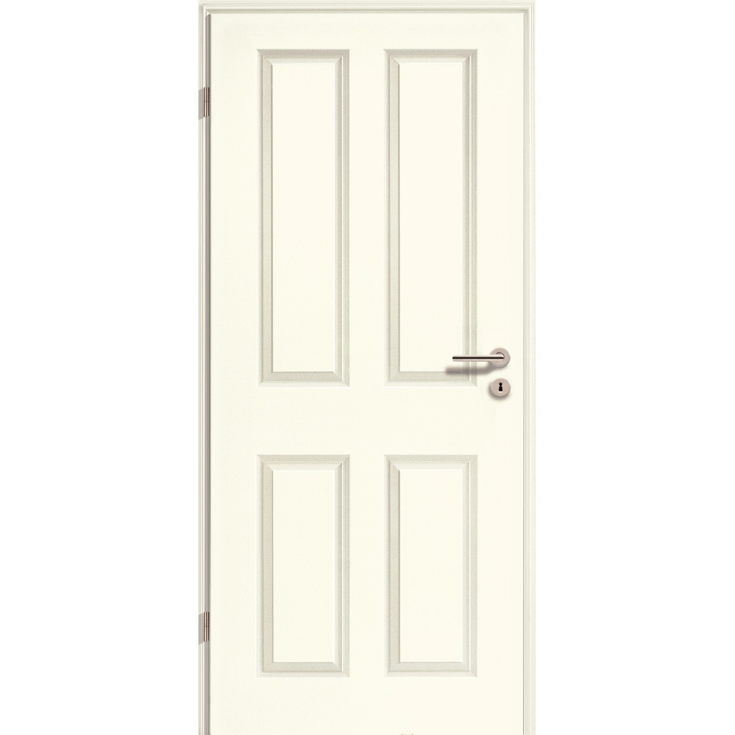 Zimmertür Brillant Classic Weißlack (4004) 98,5 cm x 198,5 cm Anschlag L