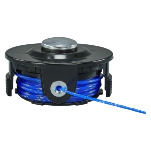 Makita 1-Fadenkopf Tap&GO: Ersatzspule für Rasentrimmer mit blauem Trimmerfaden.