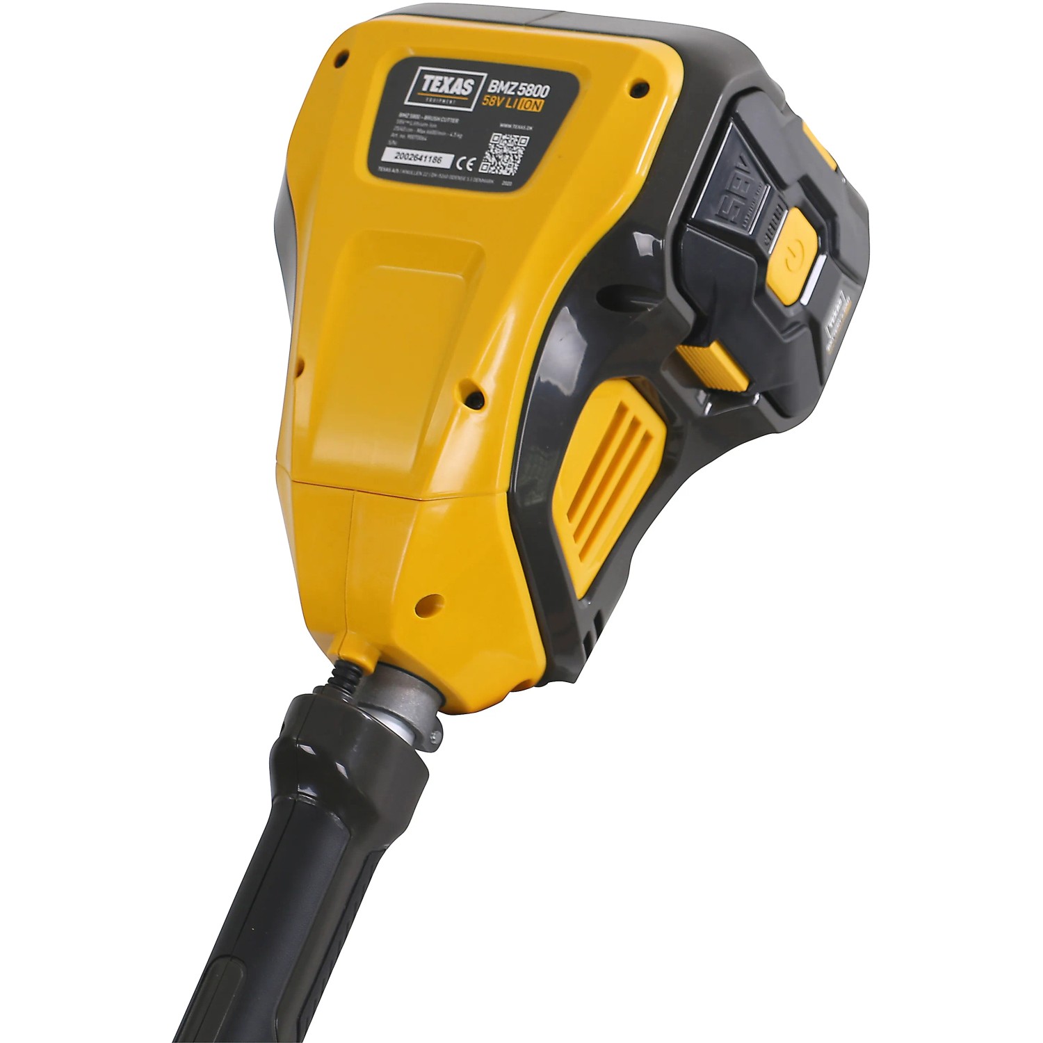 Texas Akku-Freischneider BCZ5800 Solo, gelb/schwarz. Akku-Trimmer für Gartenarbeiten.