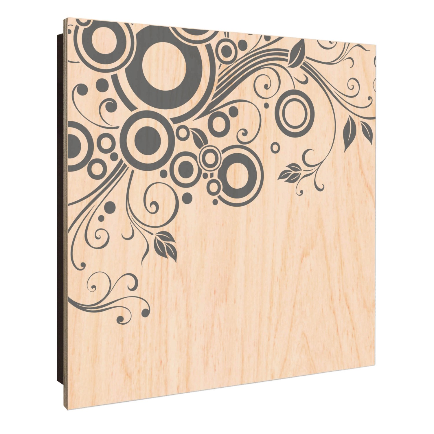 Banjado Großer Schlüsselkasten Holz 30x30cm Schwarz Scharnier Links 50 Hake günstig online kaufen