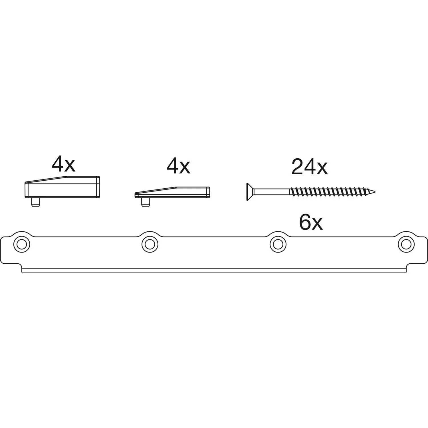 Maco Hs Zubehör Rc2 für Dichtungsschiene Pvc für Holz Schwarz