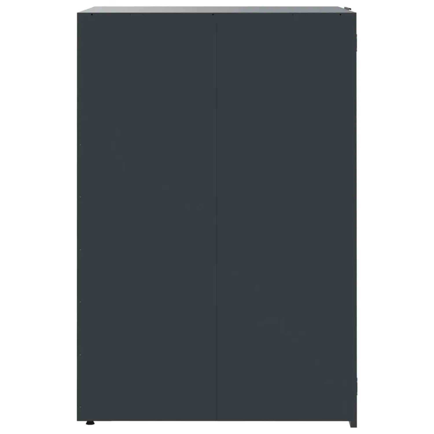 vidaXL Mülltonnenbox für 4 Tonnen, anthrazitfarbener Stahl, 276x79x117 cm. Zubehör für Ordnungssysteme im Garten.