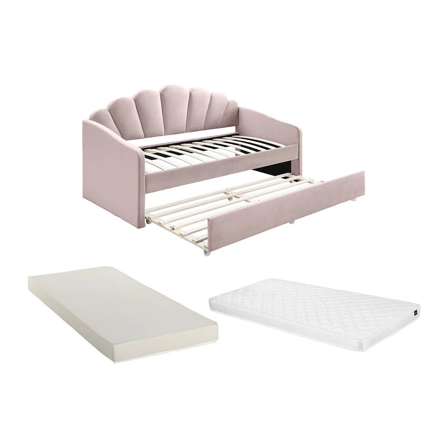 Vente-unique Sofabett Elusia Rosa 204 cm