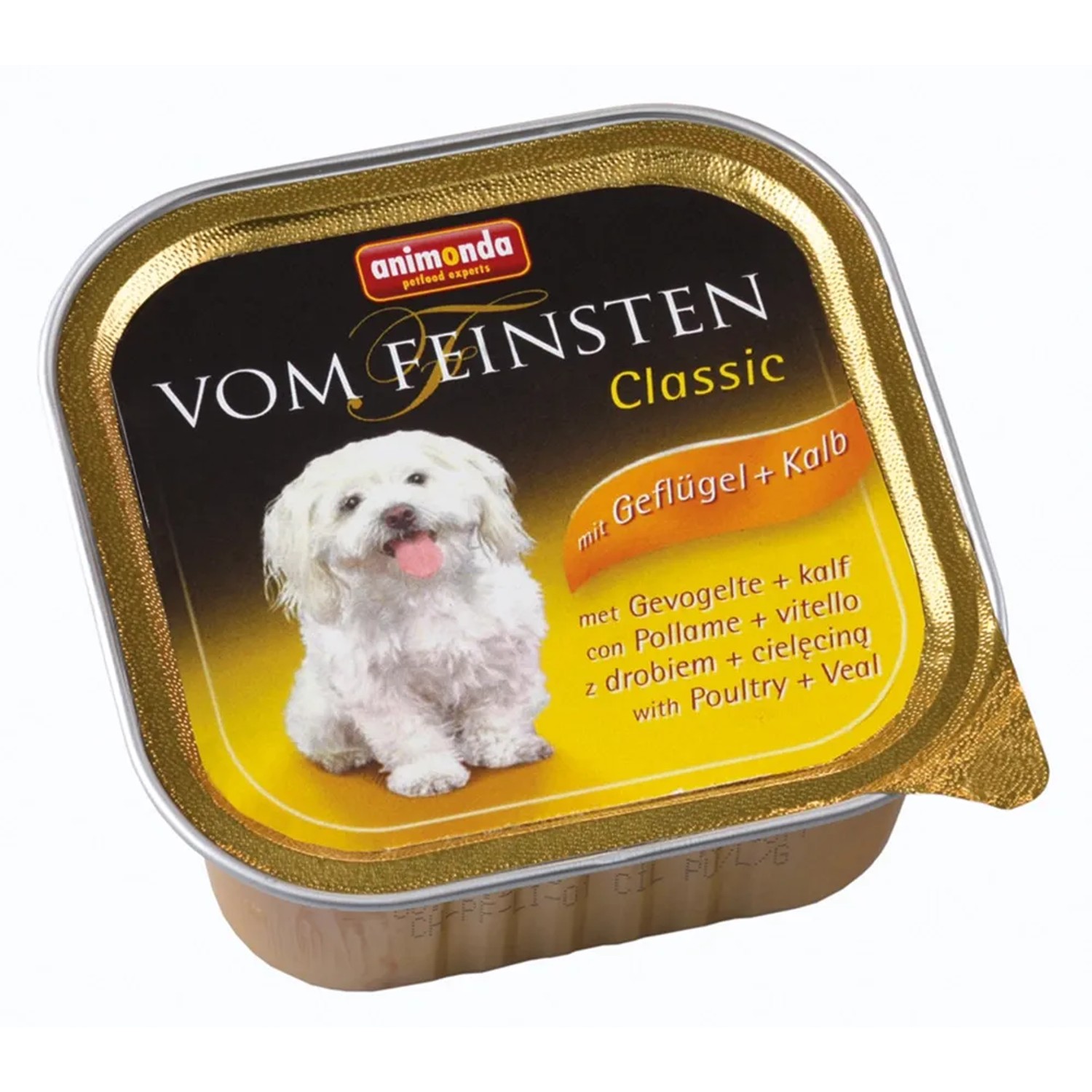 Vom Feinsten Hunde-Nassfutter Adult mit Geflügel und Kalb 150 g