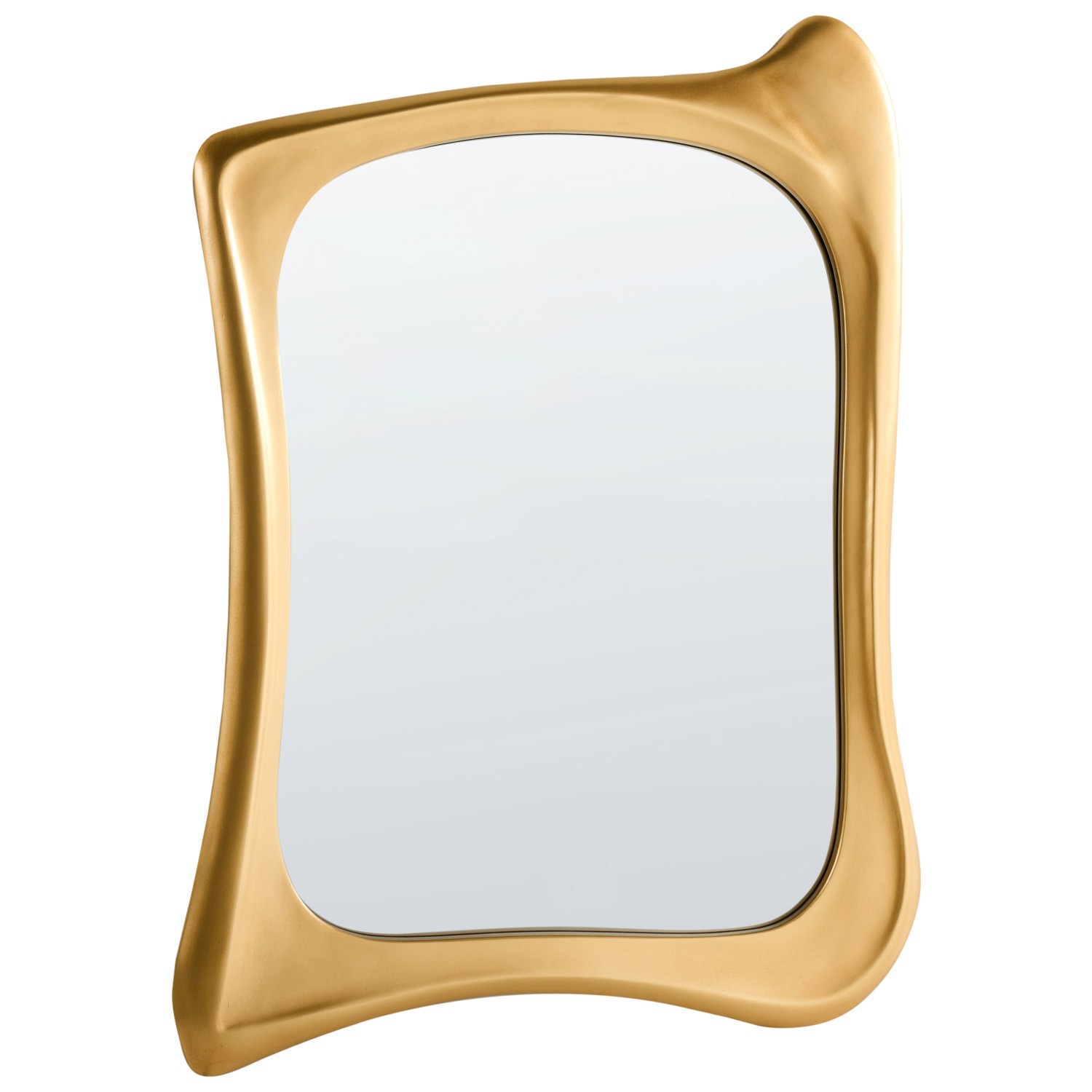 Beliani Wandspiegel CONCARNEAU Gold 4x65x94