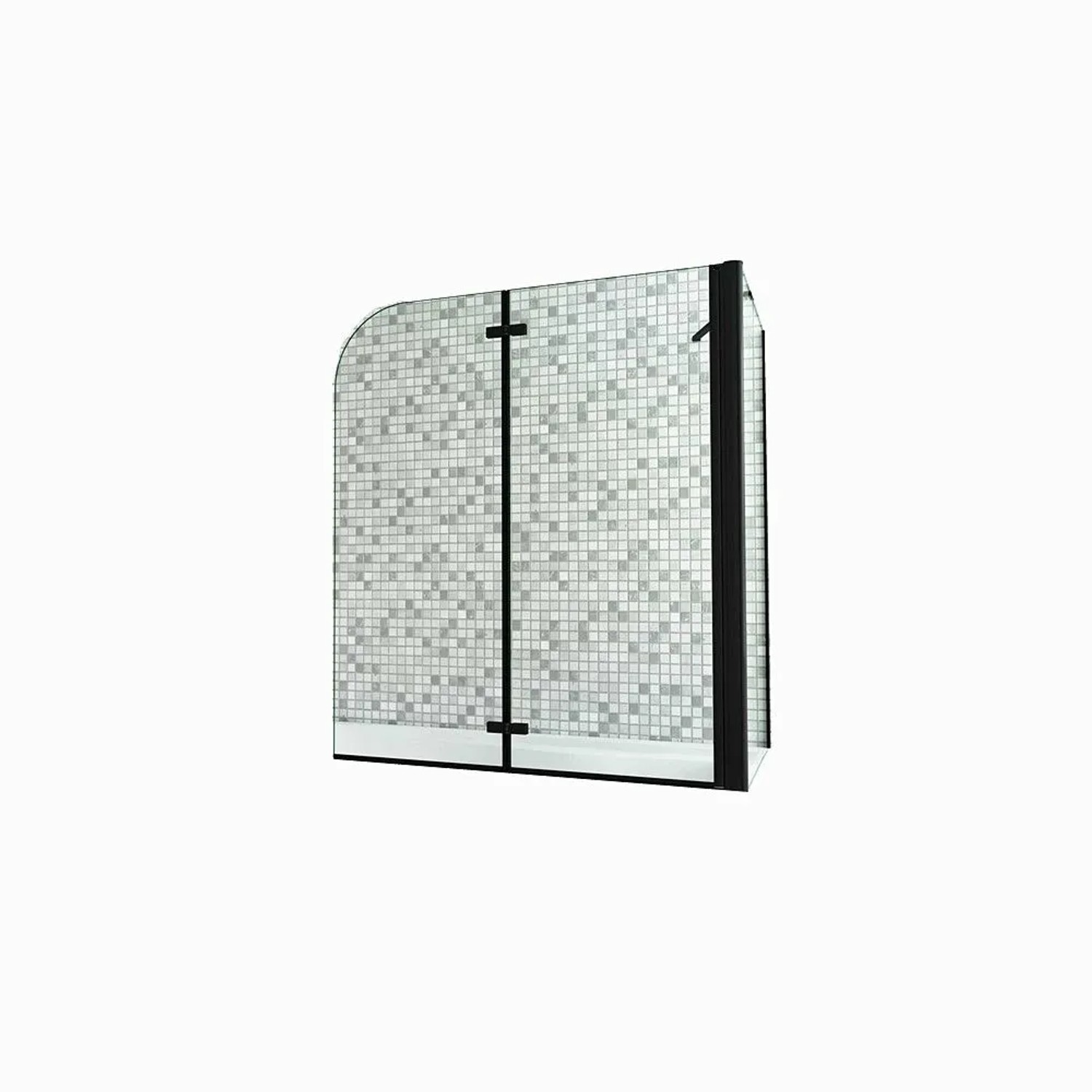 Duschparadies Badewannenaufsatz 100 x 75 x 140cm Faltwand 2tlg Eck Duschabtrennung 6mm NANO Glas Dusche