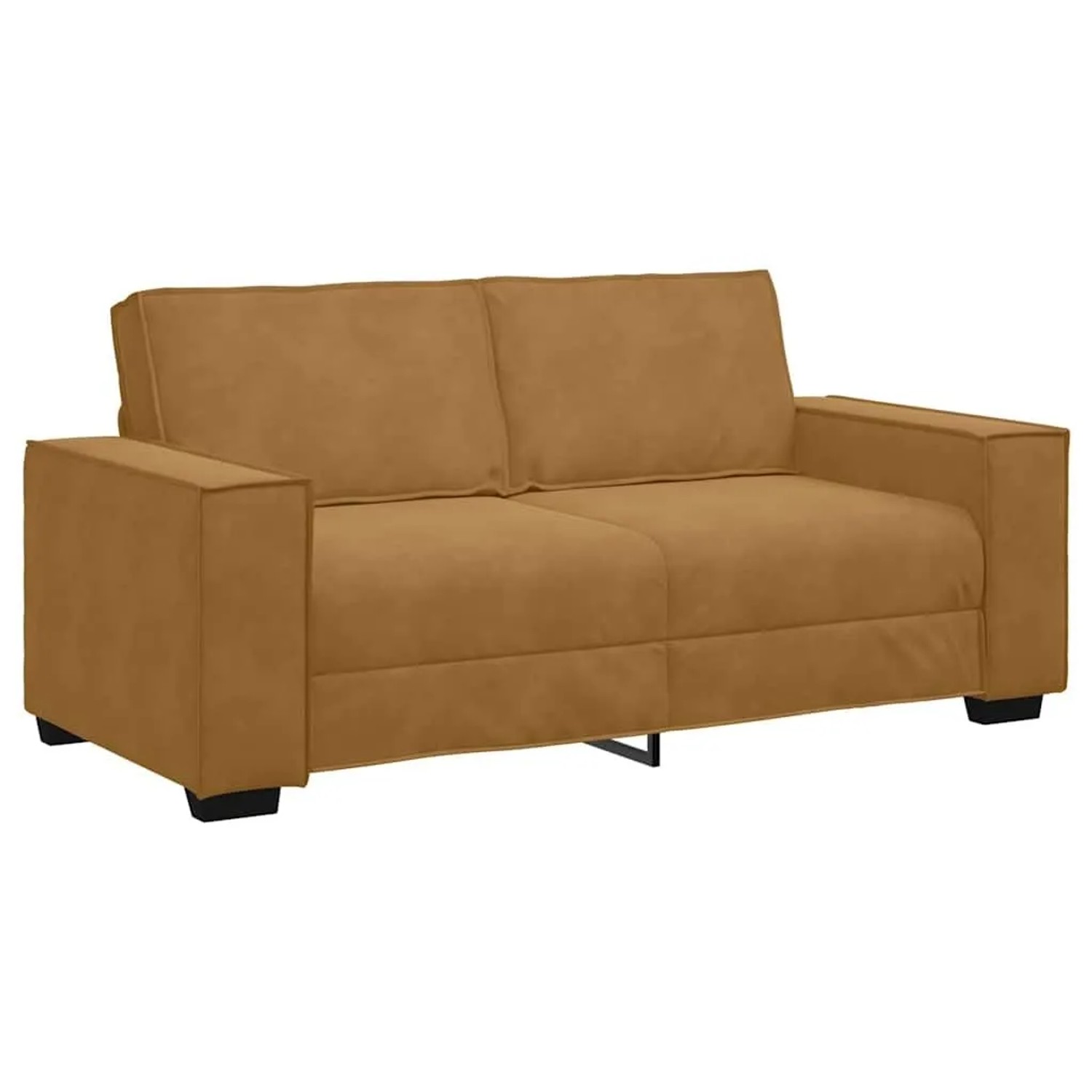 vidaXL 2-Sitzer-Sofa Braun 140 cm Samt 4105027 günstig online kaufen