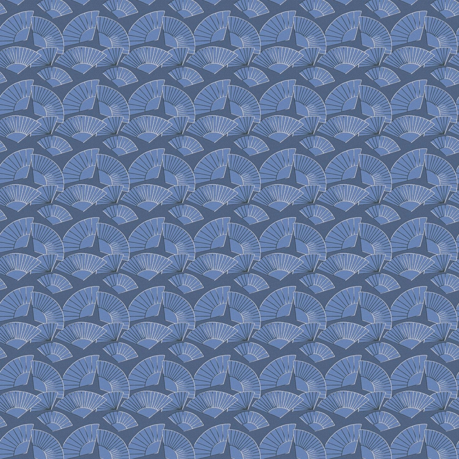 PROFHOME 378474-GU Grafik Tapete metallische Akzente Blau Tauben-Blau 0,53 günstig online kaufen