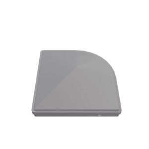 GroJa Pfostenkappe Premium, silbergrau, 9x9 cm für Zaunpfosten.