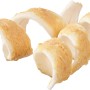 Primox Kauspirale Huhn, 2 Stück. Getrockneter Hunde-Snack aus Rinderhaut mit Hühnchen, spiralförmig.