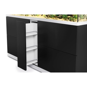 Oase Aquarium-Set HighLine Weißglas 600 Schwarz 530 l