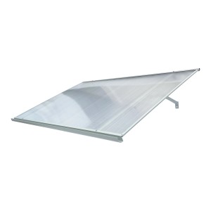 STARKEDACH Aluminiumrahmen Vordach Straight T-160 RAL 7035 Mit Polycarbonatbeschichtung