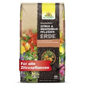 Sack Neudorff Zitruserde NeudoHum 40L für Zitrus- & Mediterranpflanzen.