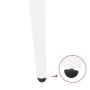 vidaXL Konsolentischbeine Konische Form 4 Stk Weiß 72-73 cm Stahl 4012517_9