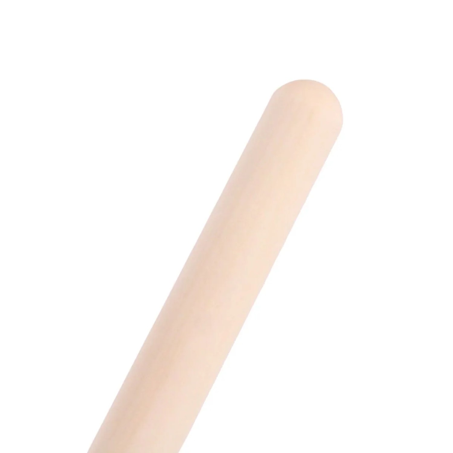 Glatter Holzstiel des Galaflor Kinderrechens, 76cm, mit abgerundetem Ende. Kinder-Gartengerät.