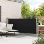 vidaXL Seitenmarkise, 140x300 cm, Schwarz, ausziehbar für Terrasse & Balkon.