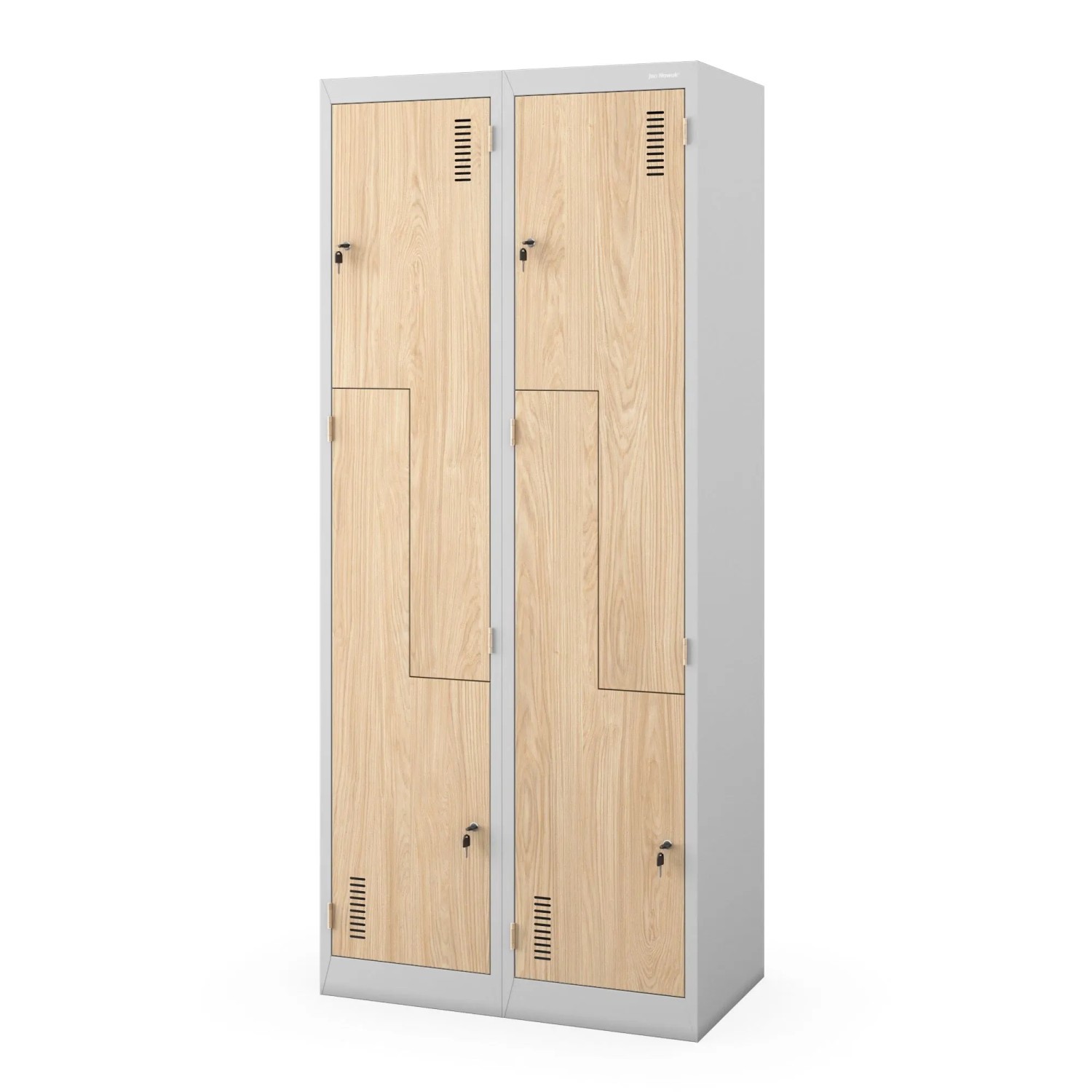 JAN NOWAK Kleiderschrank Typ L  JULIA 185x80x40 cm Grau Eiche Sonoma