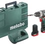 Metabo Akku-Bohrschrauber PowerMaxx BS Basic Set mit Koffer, Akkus und Ladegerät.