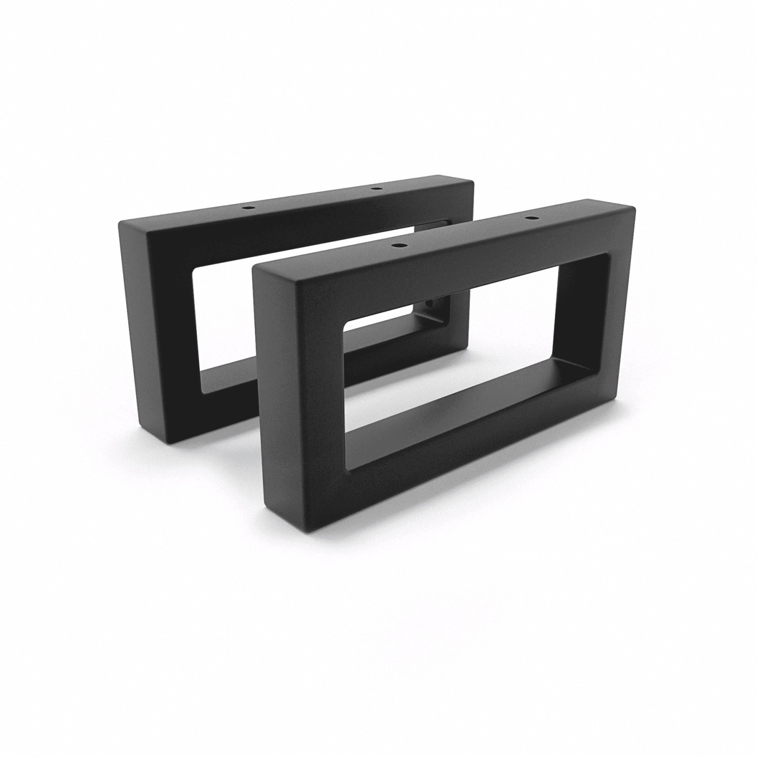 HEVVA Waschtischhalterung RHEIN 10 cm Hoch 20 cm Tief 2er Set Schwarz günstig online kaufen