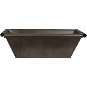 Zink-Blumenasten Blacklook, 20x30x11cm, für Innen- und Außenbereich, ideal zur Bepflanzung.