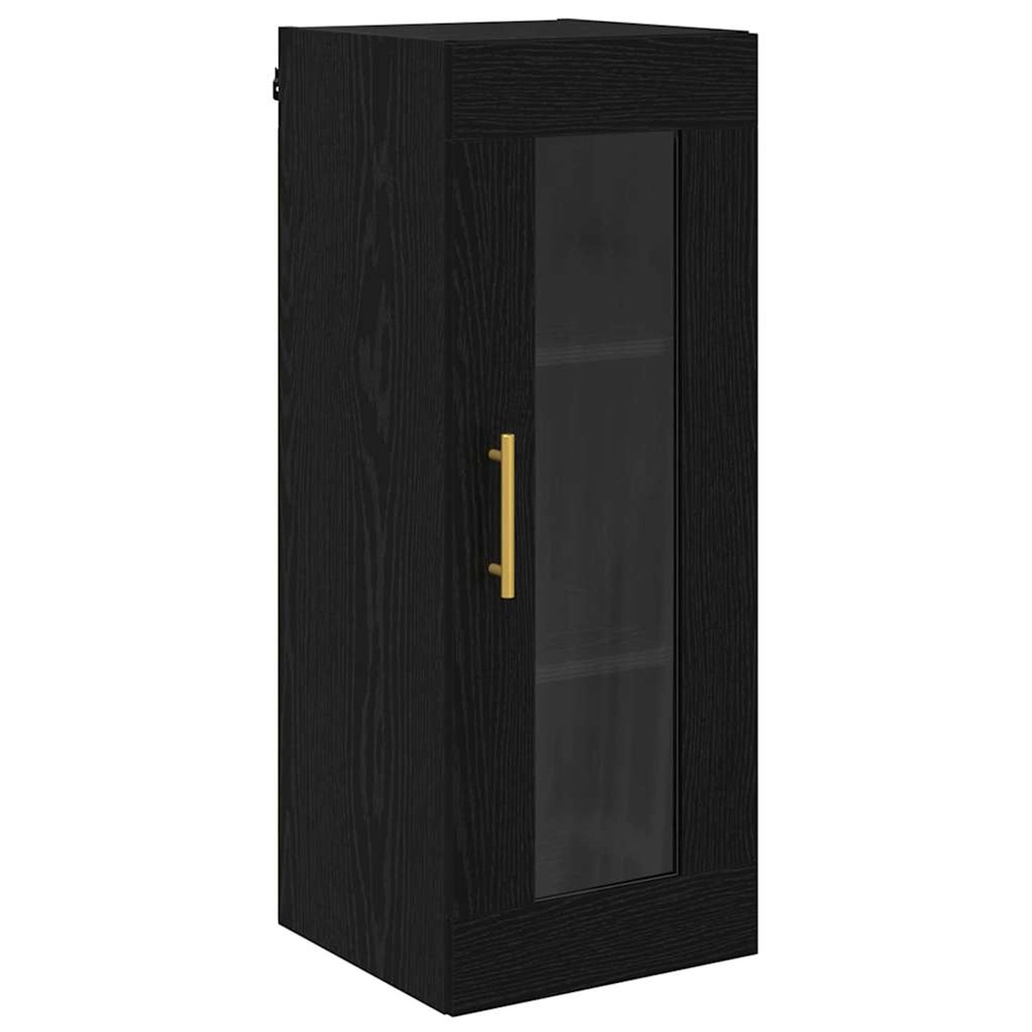 vidaXL Wandschrank Schwarz Eichen-Optik 34,5 x 34 x 90 cm 882618 günstig online kaufen