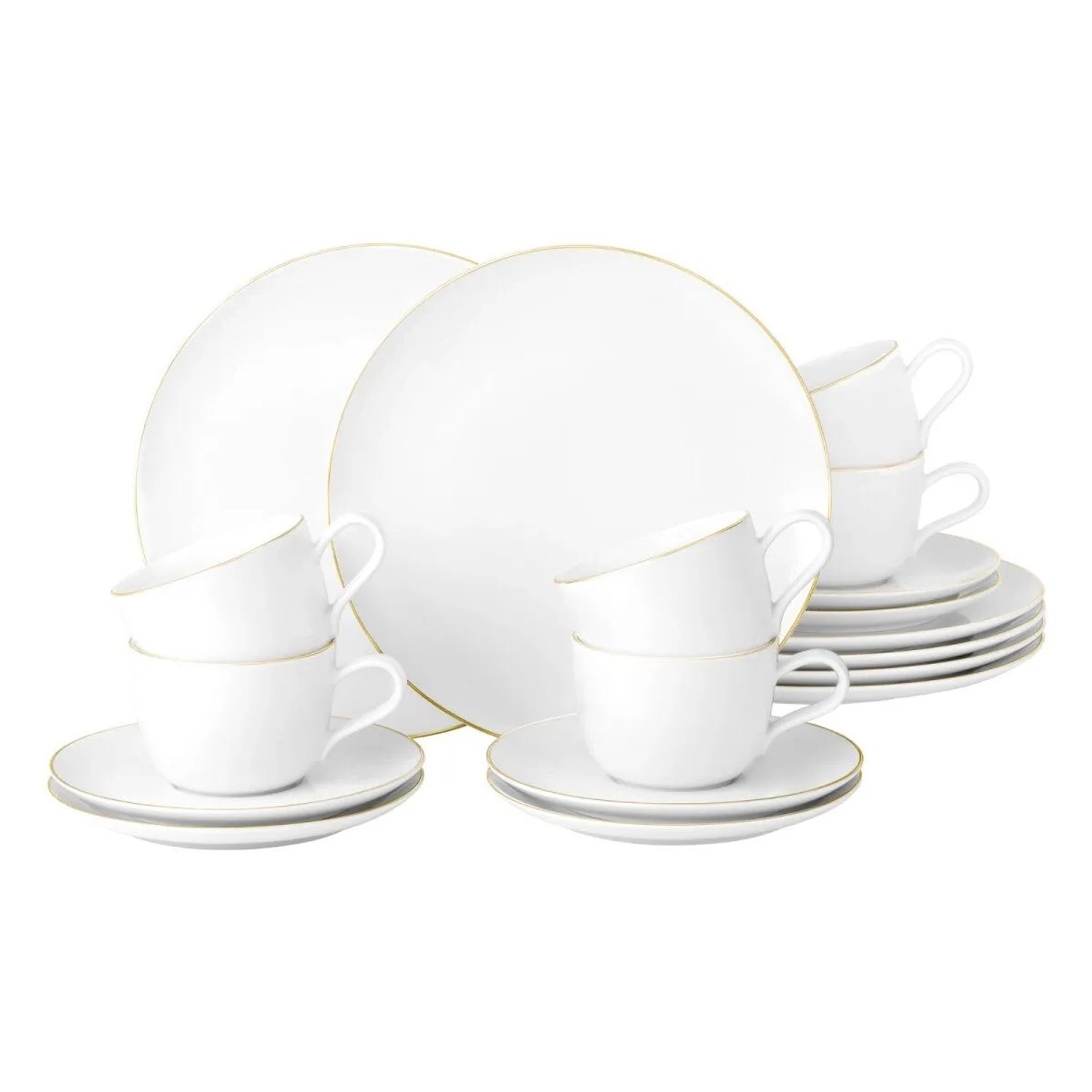 Seltmann Weiden Liberty Goldrand Kaffeeservice 18-teilig