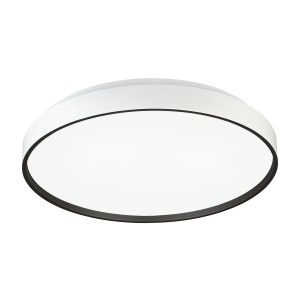 MegaLight LED-Deckenleuchte Shining Jupiter, 24W, Ø 38cm, schwarz umrandet.