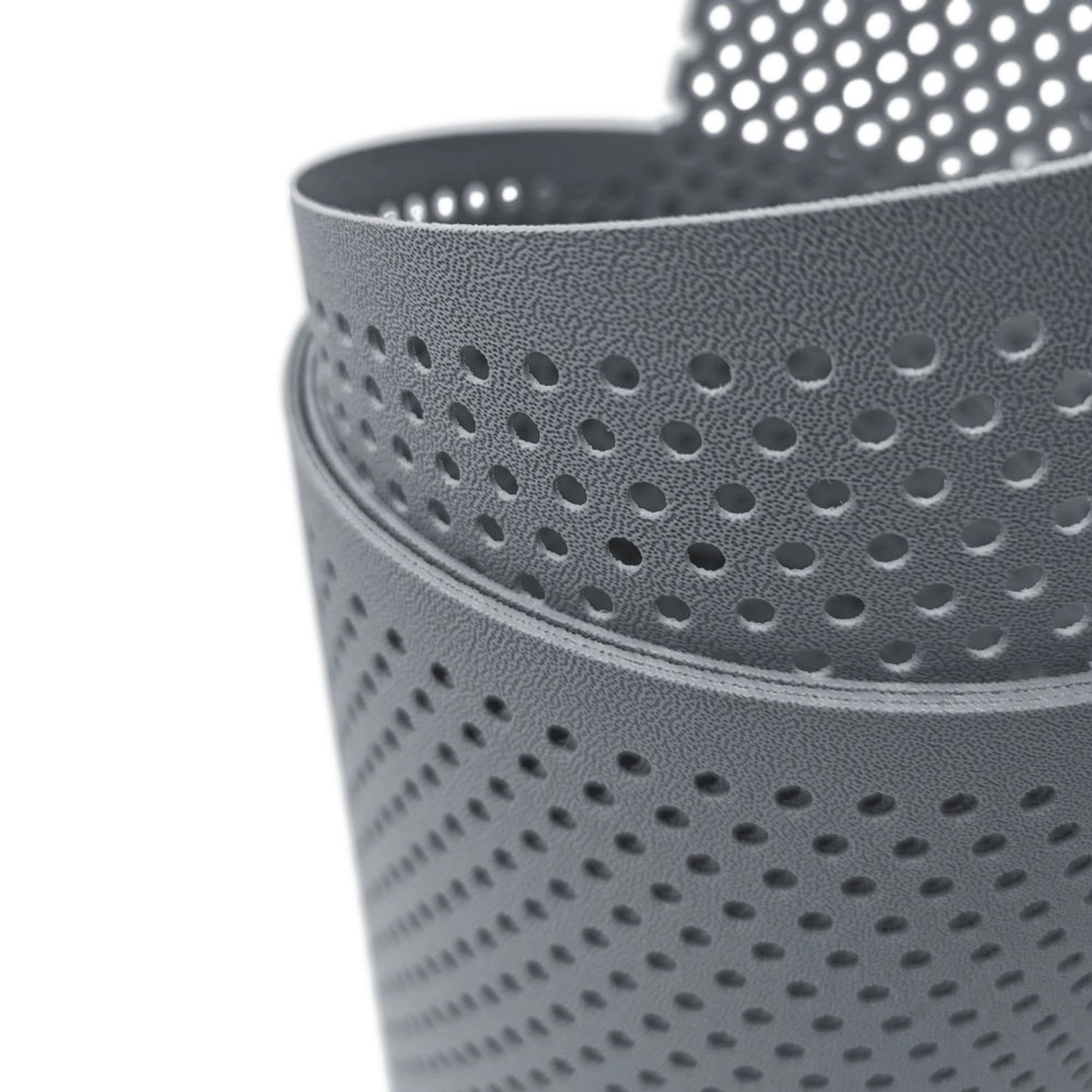 zaunzu Sichtschutz PP Premium gelocht, Fenstergrau, 26m Rolle für Zaunbau.