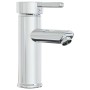 Glänzender Wasserhahn mit Hebel für Badmöbel-Set, Chrom.