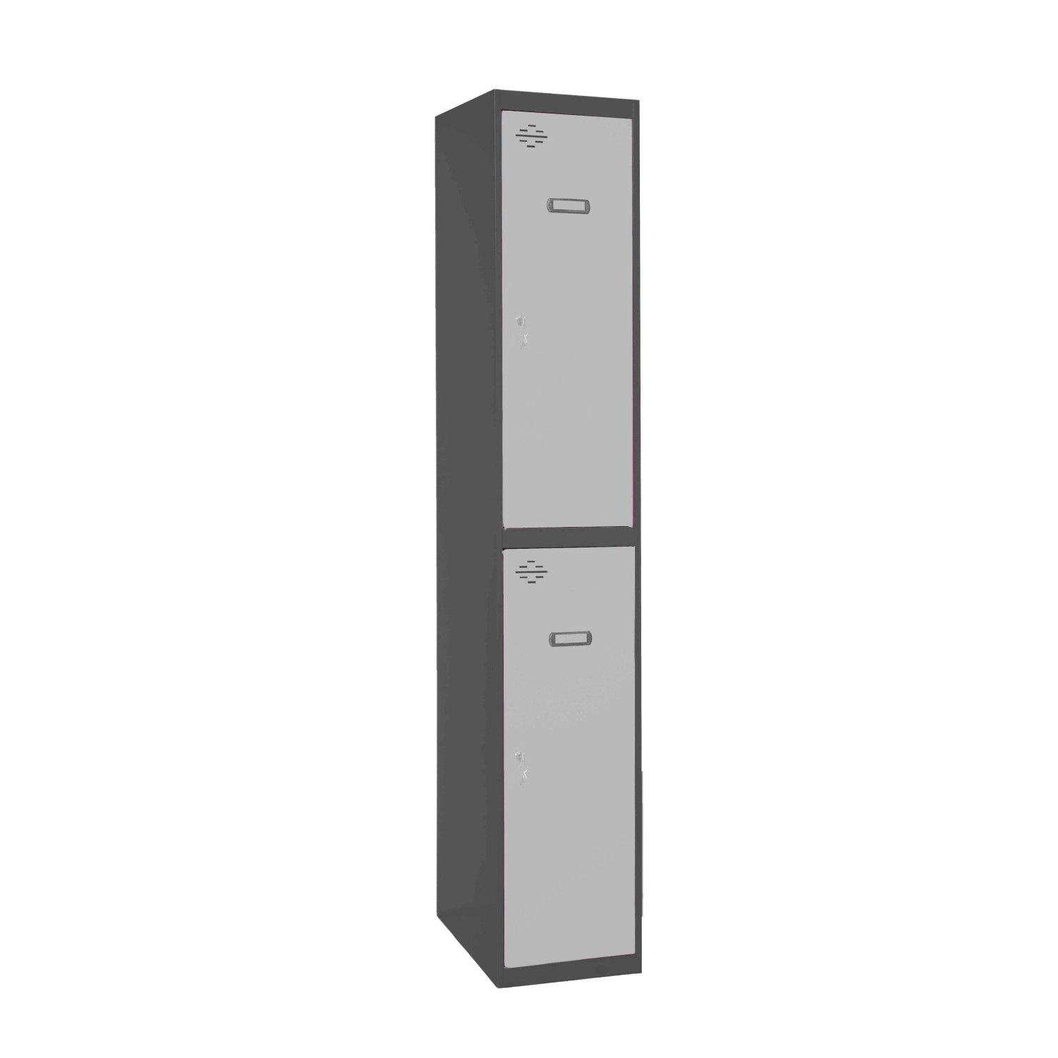 PROREGAL Spind AMEGO HxBxT 180 x 30 x 50 cm 2 Abteile Grundmodul Anthrazit- günstig online kaufen