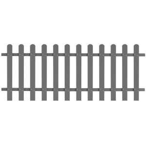 vidaXL Lattenzaun WPC 200x80 cm 42819