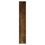 Schuhschrank Räuchereiche: Dunkelbraunes Holzwerkstoff-Paneel mit Holzmaserung.