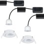 Paulmann Nova mini LED Einbaustrahler Set, 3x4W, 2700K, schwenkbar, weiß matt.