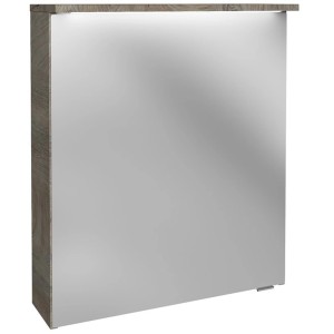 Fackelmann Spiegelschrank OXFORD, Eiche Natur, 60cm breit, mit Softclose-Türen.