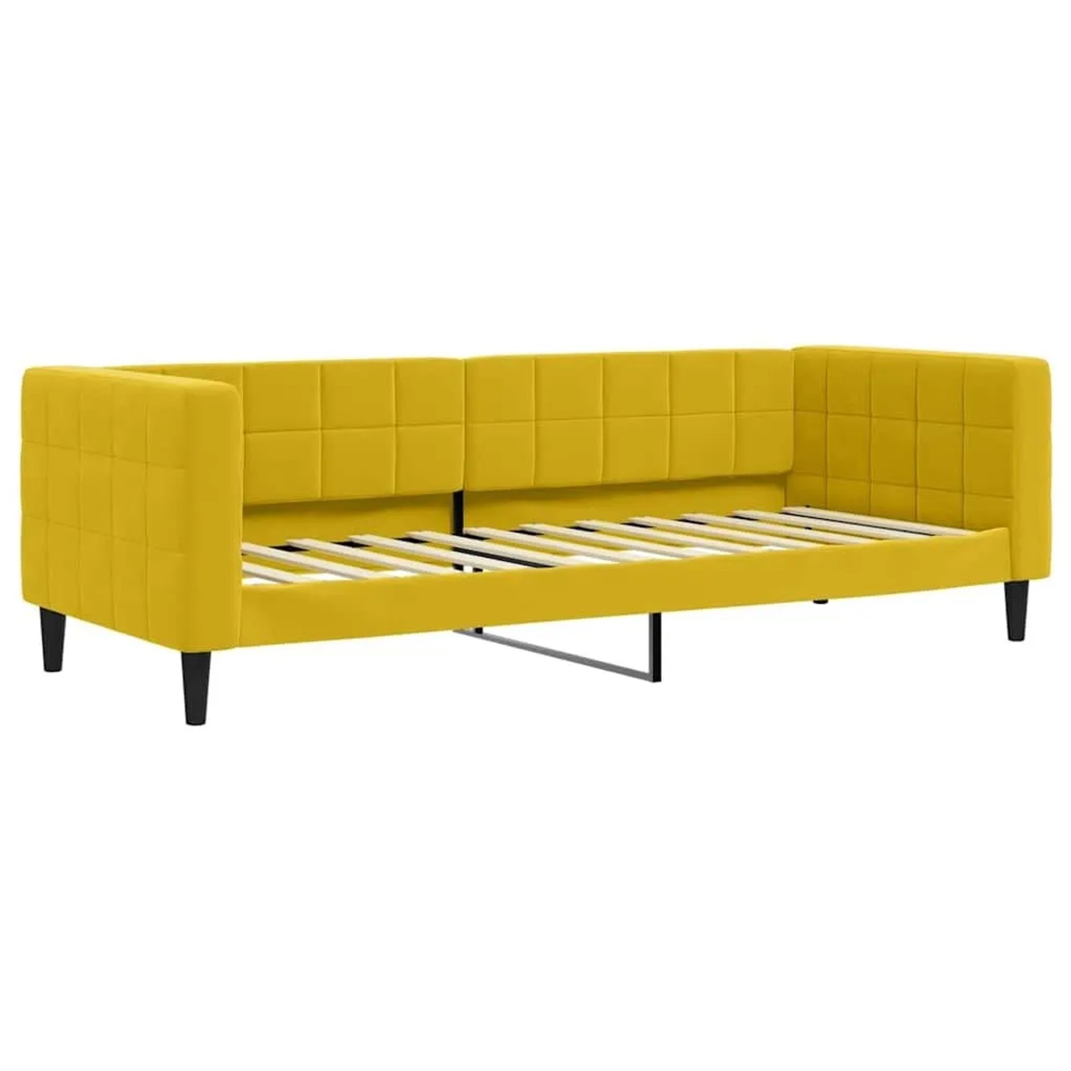 vidaXL Tagesbett Gelb 80x200 cm Samt 354006