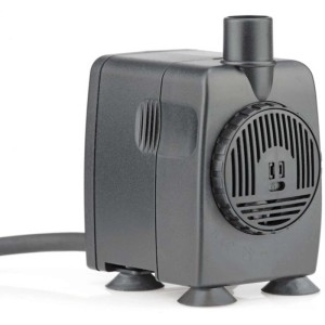 Pontec PondoCompact 800i Zimmerbrunnenpumpe, 800 l/h, 1,5 m Förderhöhe, schwarzes Gehäuse.