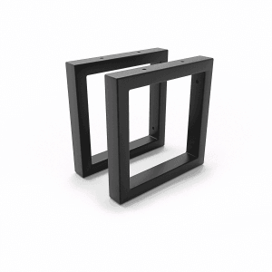 HEVVA Waschtischhalterung RHEIN 20 cm Hoch 20 cm Tief 2er Set Schwarz