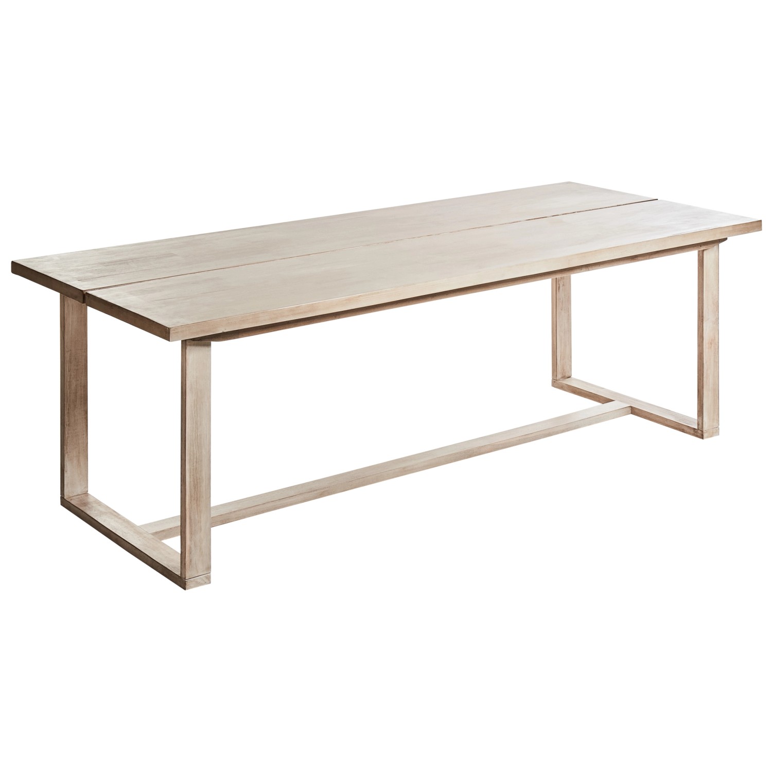Beliani Gartentisch AZZANELLO Heller Holzfarbton 230x100x75 günstig online kaufen