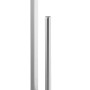 Wenko Stand WC-Garnitur Quadro Chrom mit WC-Bürste und Toilettenpapierhalter.
