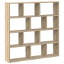 vidaXL Würfelregal 12 Fächer Sonoma-Eiche Holzwerkstoff 860006