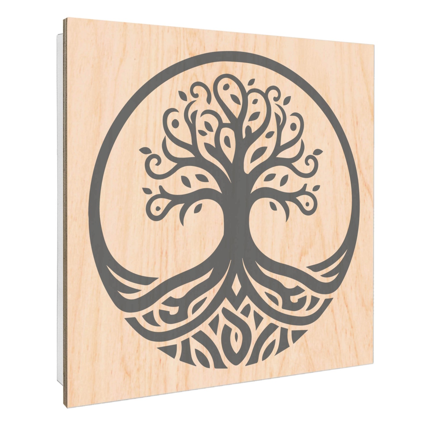 Banjado Großer Schlüsselbox Holz 30x30cm Weiß Scharnier Rechts 50 Haken Sch günstig online kaufen