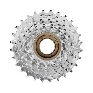 Force Schraubkranz, 7-fach, 13-28 Zähne, Shimano kompatibel, verchromt.