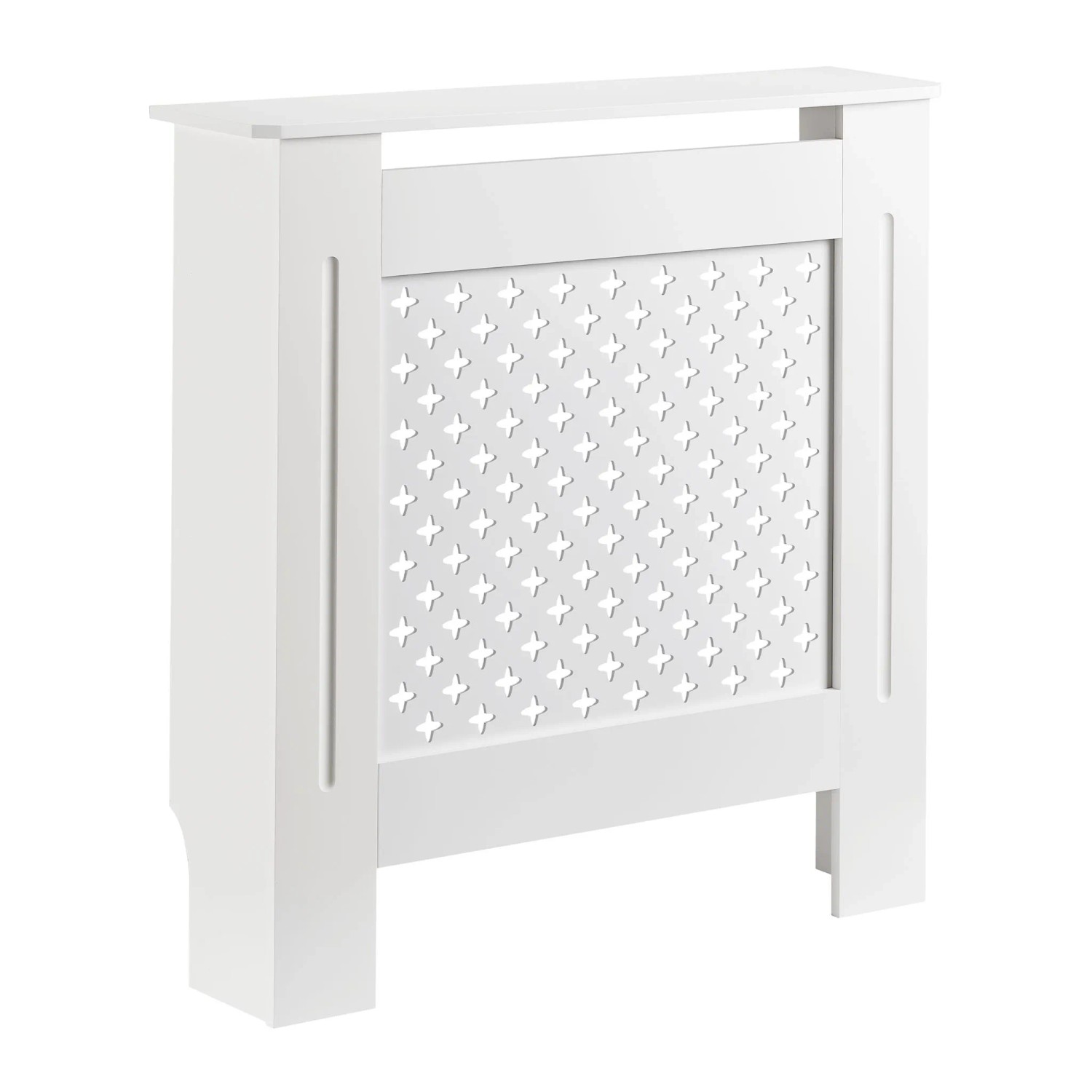 Toboli Heizkörperverkleidung Weiß 78X19X82Cm Heizkörperabdeckung Mdf Heizkörper
