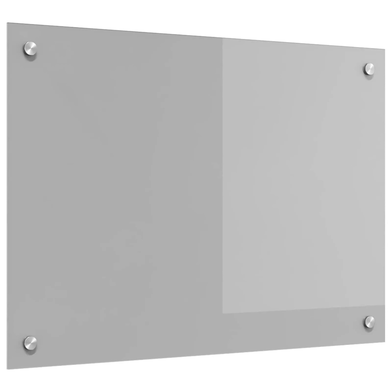 vidaXL Küchenrückwand Hellgrau 70 x 50 cm Gehärtetes Glas 42001227