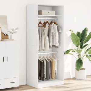 vidaXL Kleiderschrank Weiß 80x50x200 cm Holzwerkstoff 3307792