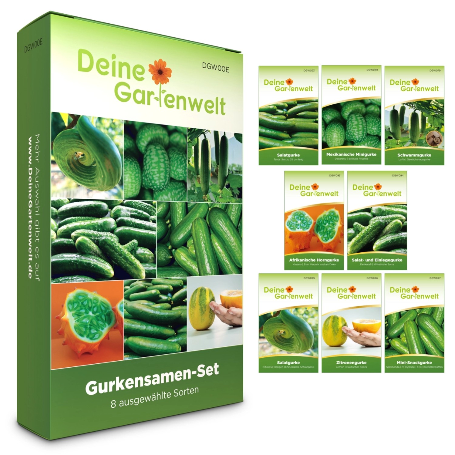 Deine Gartenwelt Gurken Samen-Set mit 8 Sorten günstig online kaufen